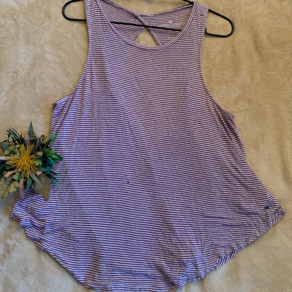 🌸Maroon&White Stripped Top🌸